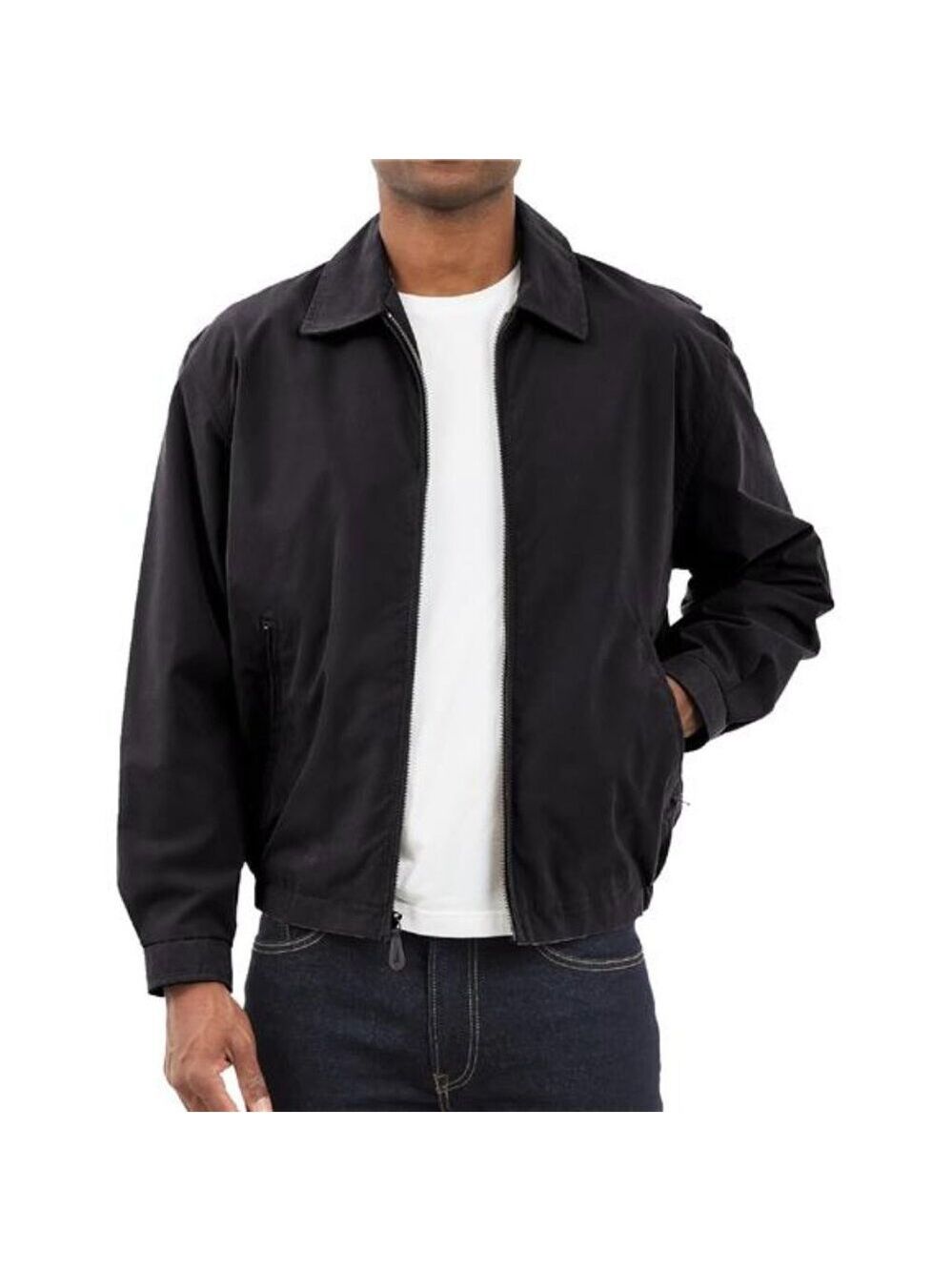 Mens Golf Jacket Wind and Water Resistant Zip Front Lightweight Big Tall Sizes